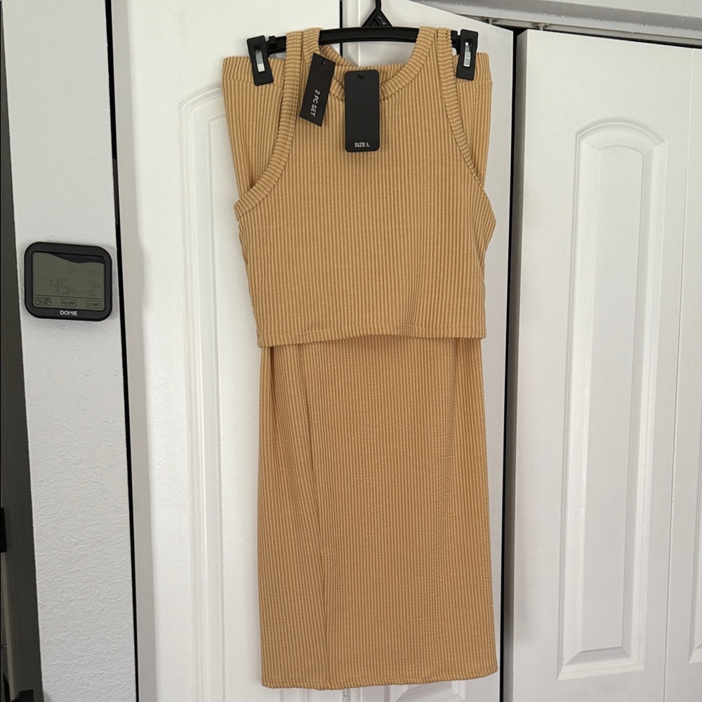 Women's Tan Maxi Dress